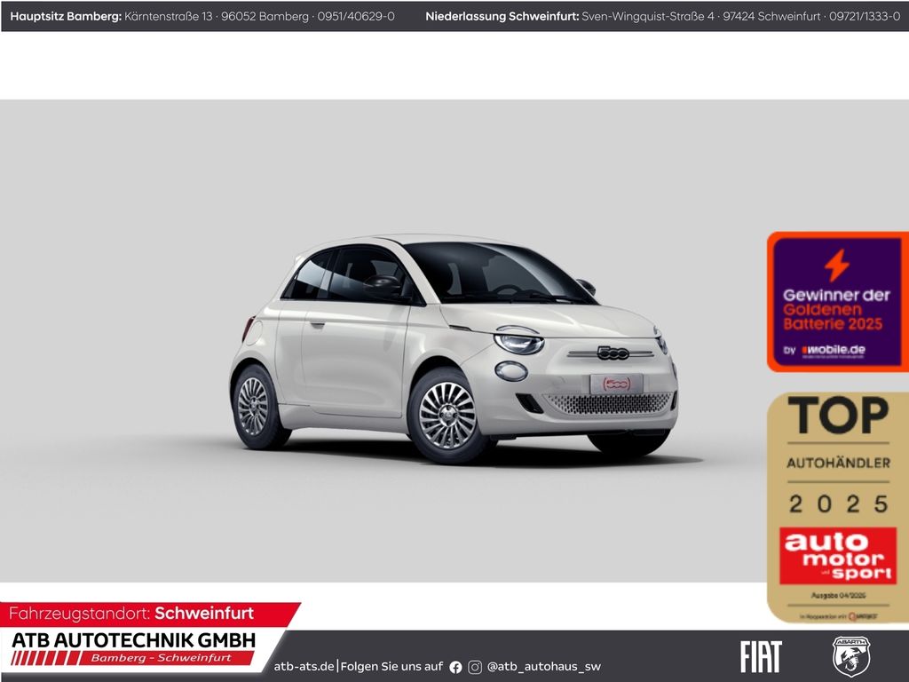 Fiat 500e 23,8 kWh 3+1 City Edition Tech- & Komfortpa