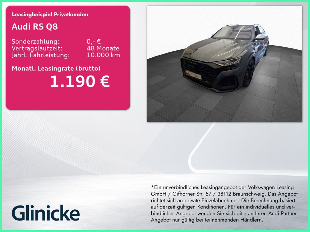 Audi RS Q8 4.0 TFSI qu. Matrix B&O Pano HuD AHK 360°