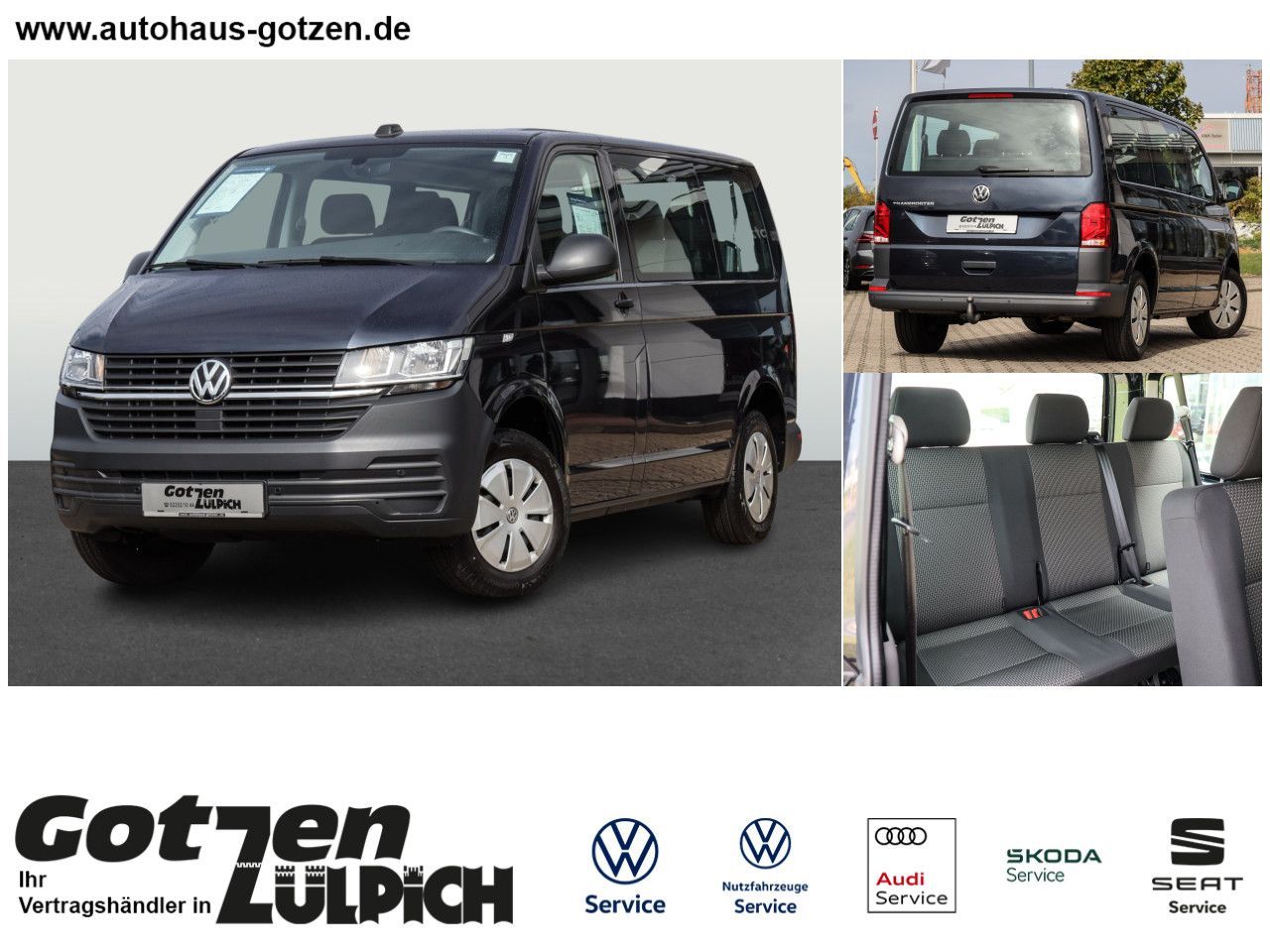 Fahrzeugabbildung Volkswagen T6.1 Transporter Kombi 2.0 TDI Klima 9-Sitzer ZV