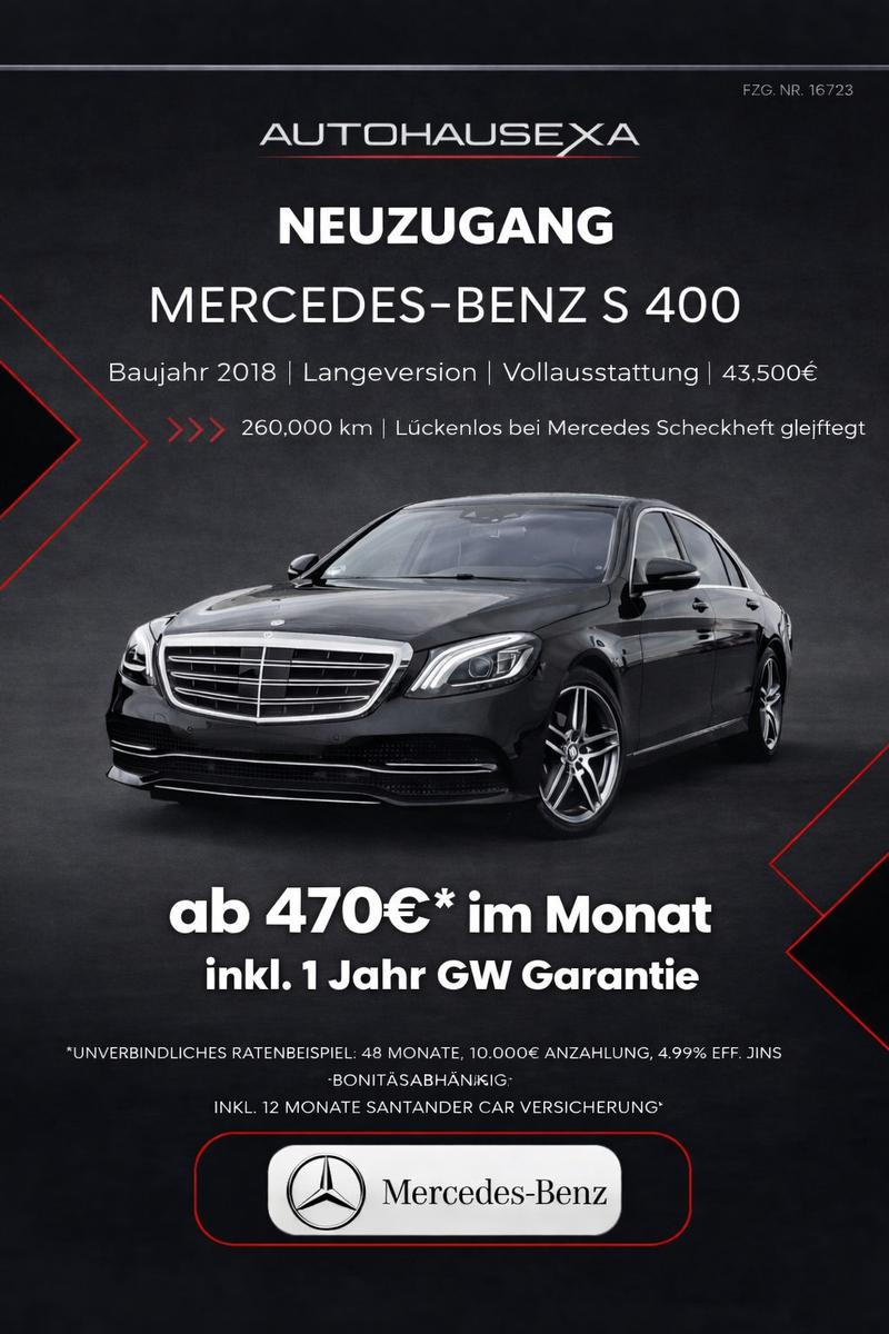 Mercedes-Benz S 400 S Limousine S 400 d 4Matic L