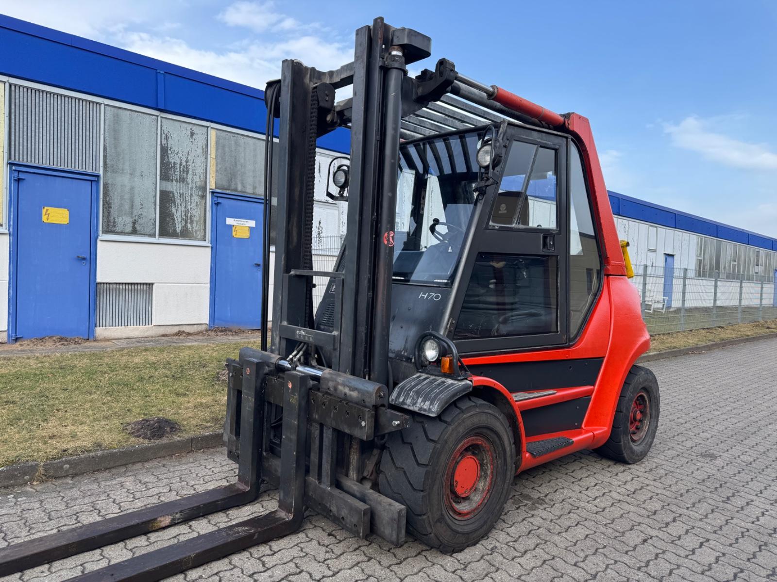 Linde H70D Vollkabine Seitenschieber Heizung