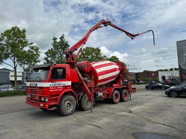 Scania P113-320 8X4 MIXER 9M3 + 24M PUMP + REMOTEFULL S