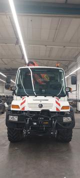 Mercedes-Benz Unimog U400 Kipper mit Palfinger Ladekran, 170KW - Kipper Mit ladekran