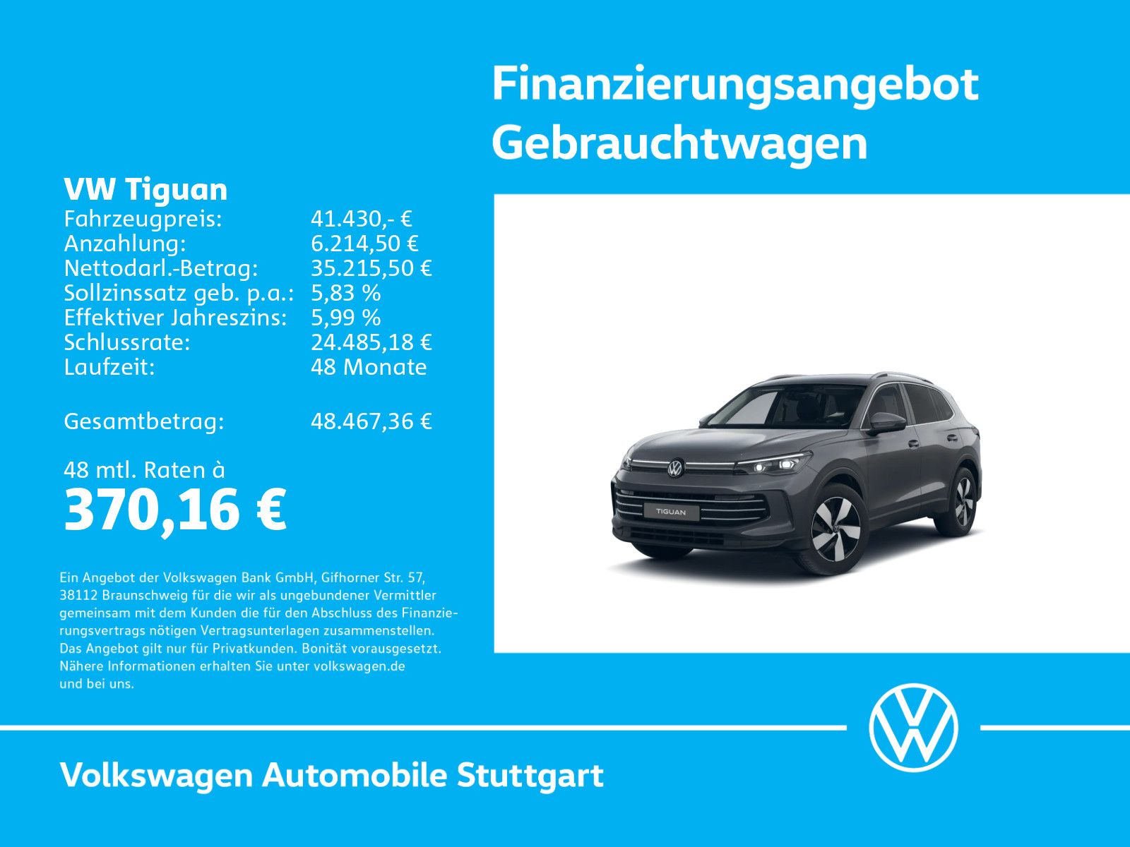 Volkswagen Tiguan 1.5 TSI Elegance DSG Navi AHK Kamera