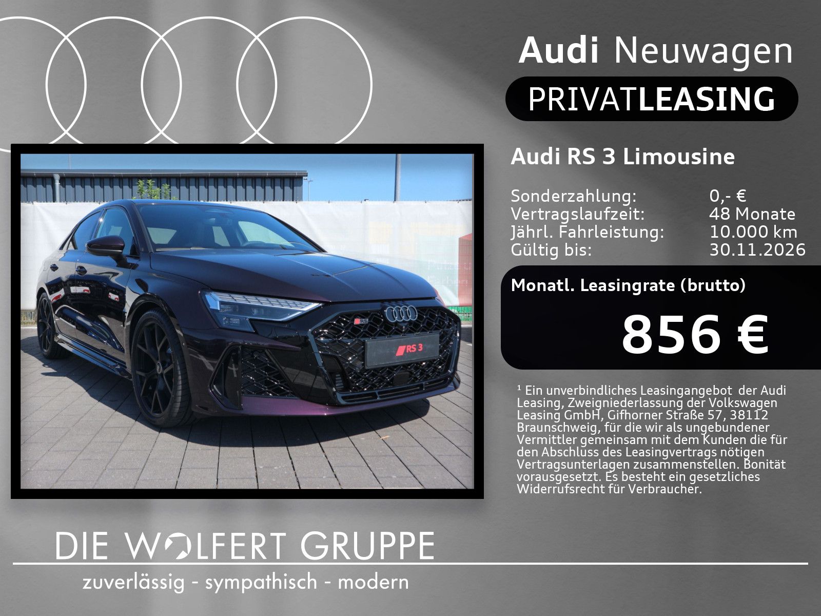 Audi RS 3 Limousine S tronic*Amethyst Perleffekt*