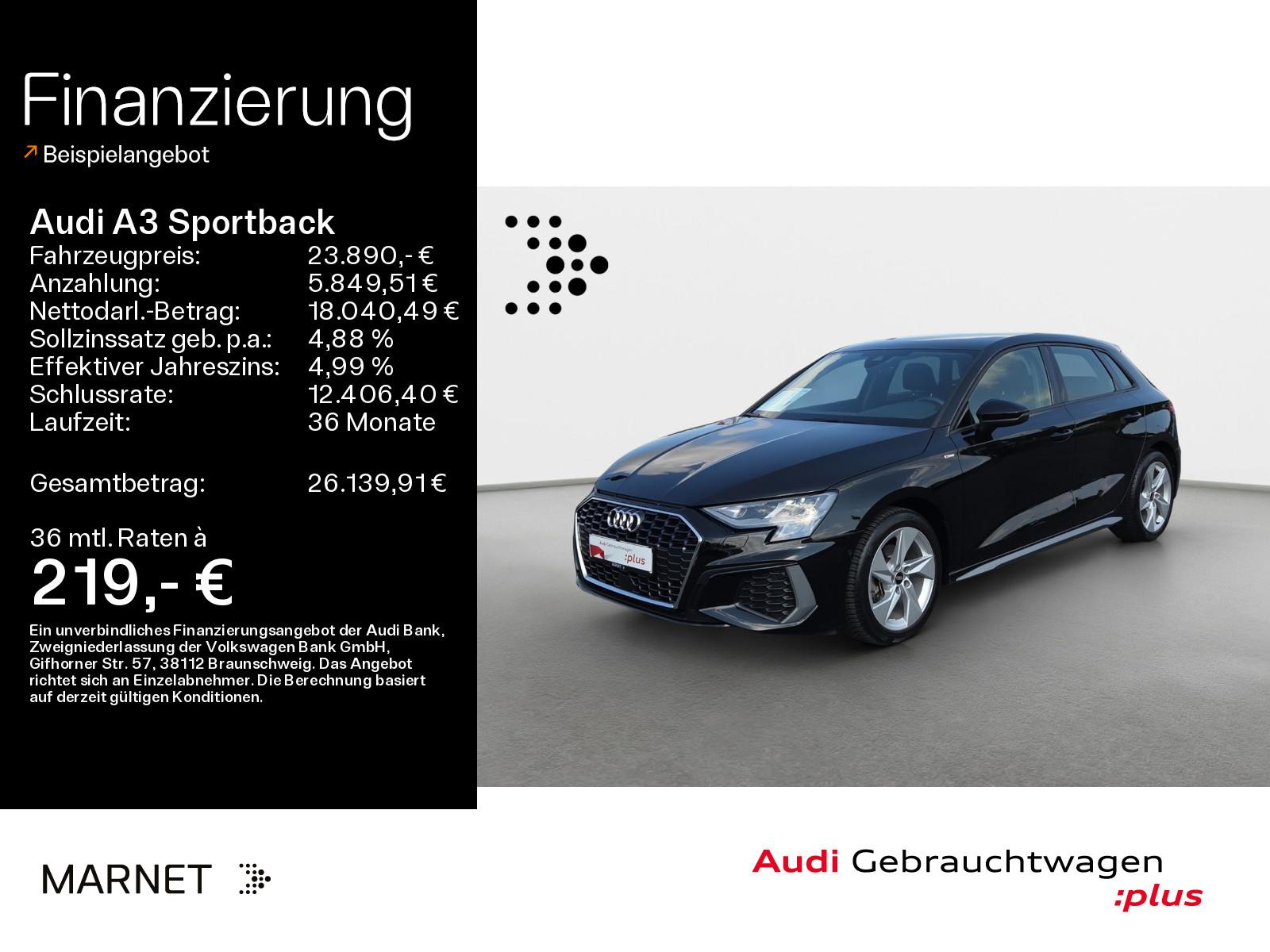Audi A3 Sportback 30 TFSI S line*Navi*Alu*PDC*Virtual