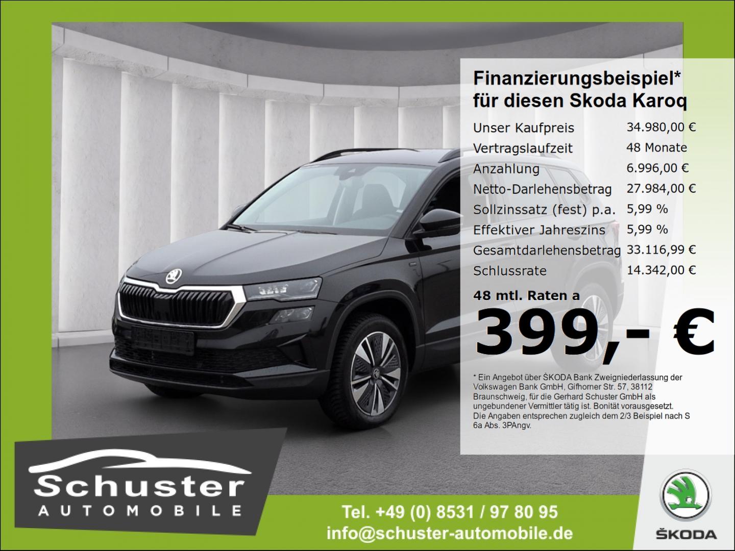 Skoda Karoq TOUR TDI*DSG StndHzg AHK ACC Alcantara SHZ