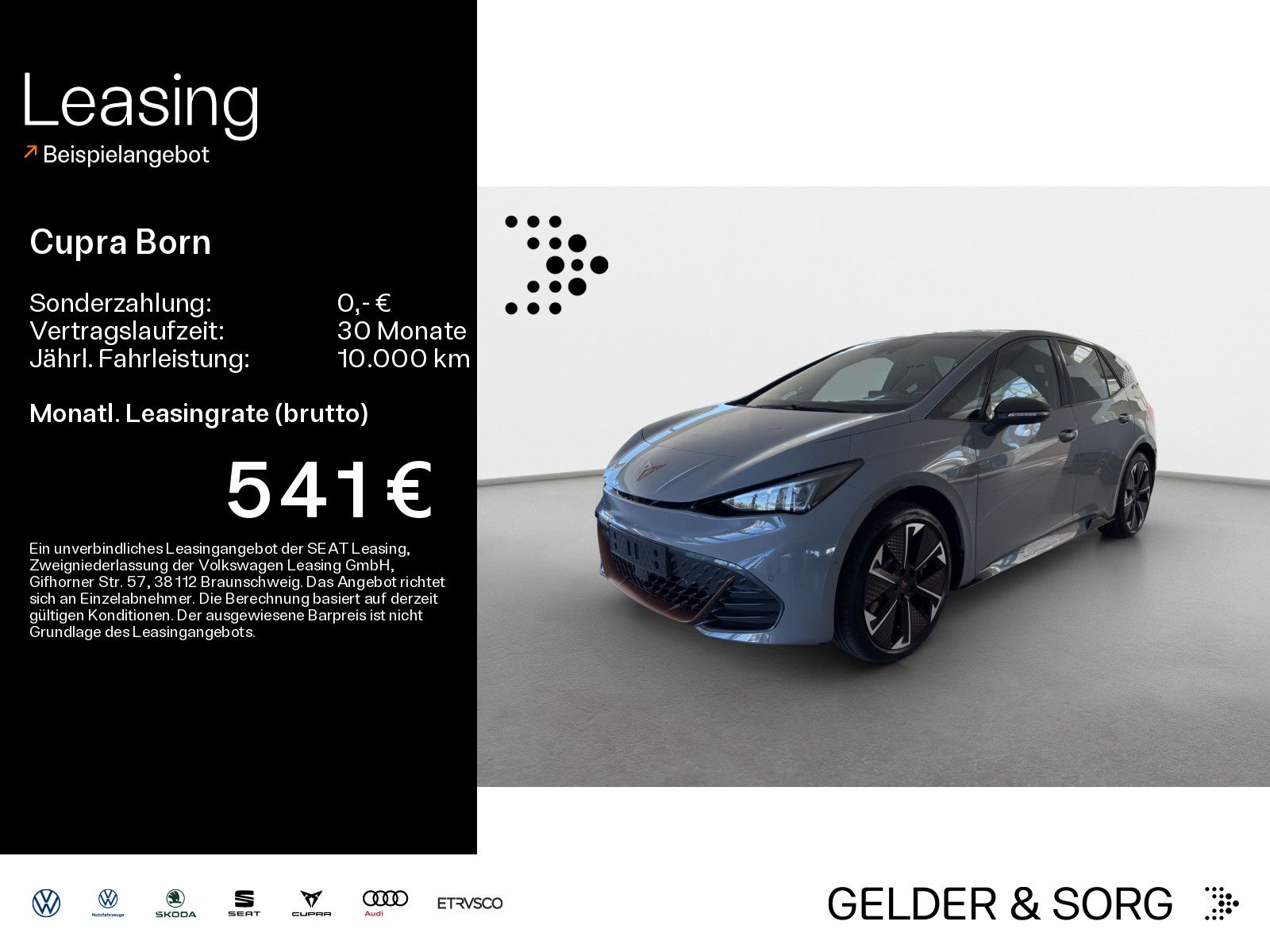Cupra Born VZ 240 kW 79 kWh *HuD*NAVI*LED*ACC*360°*