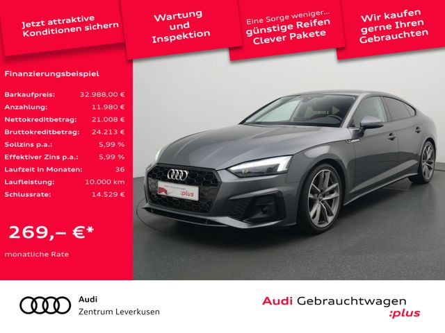 Audi A5 Sportback S line S TRON KAM SHZ MATRIX PDC