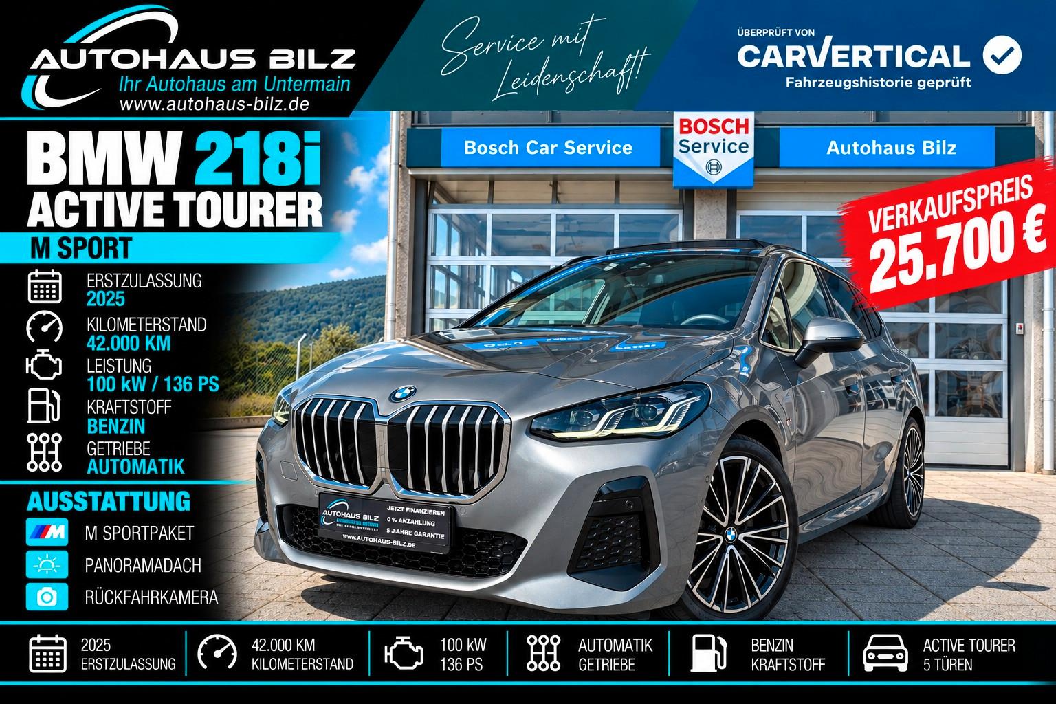 BMW 218 Active Tourer 218i M-Sport*Pano*Kamera*H&K*