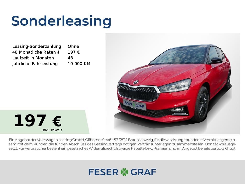 Skoda Fabia Selection 1.0 TSI -LED,SHZ,BLUET,CLIMA,PDC