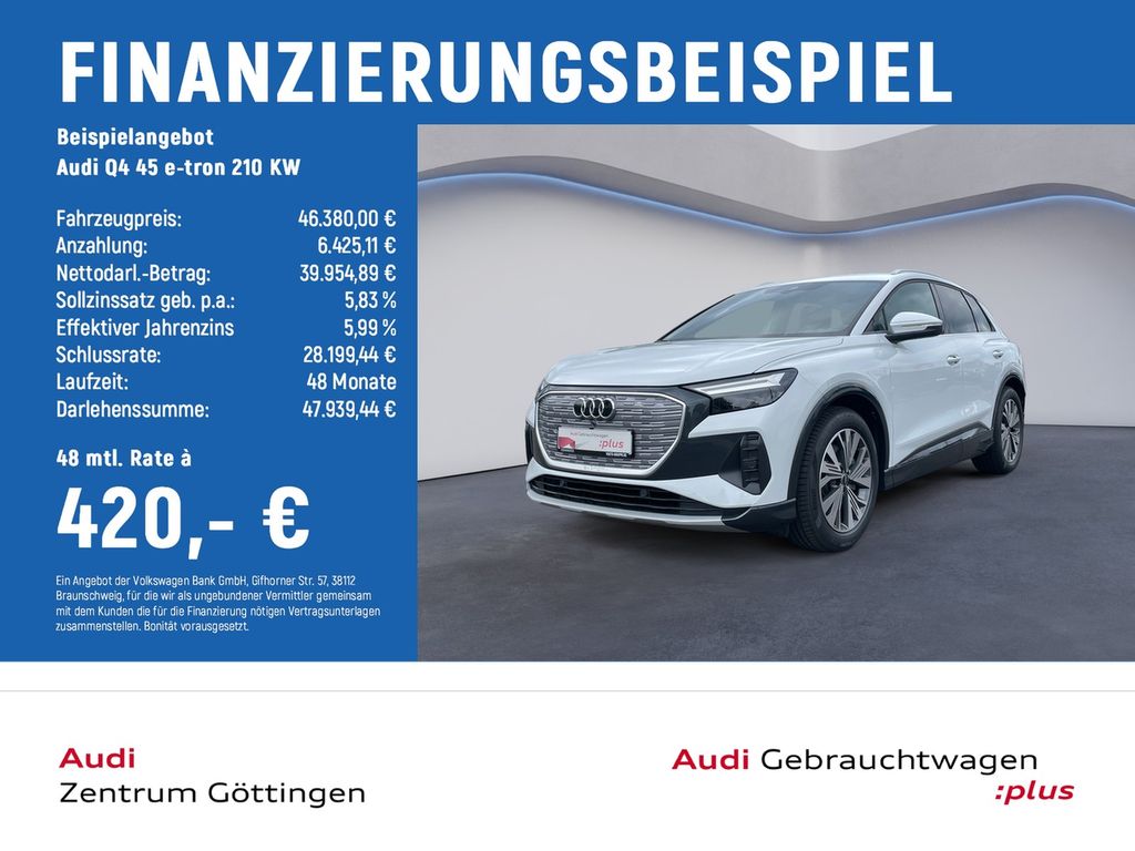 Q4 45 e-tron 210 KW AHK+KLIMA+LED