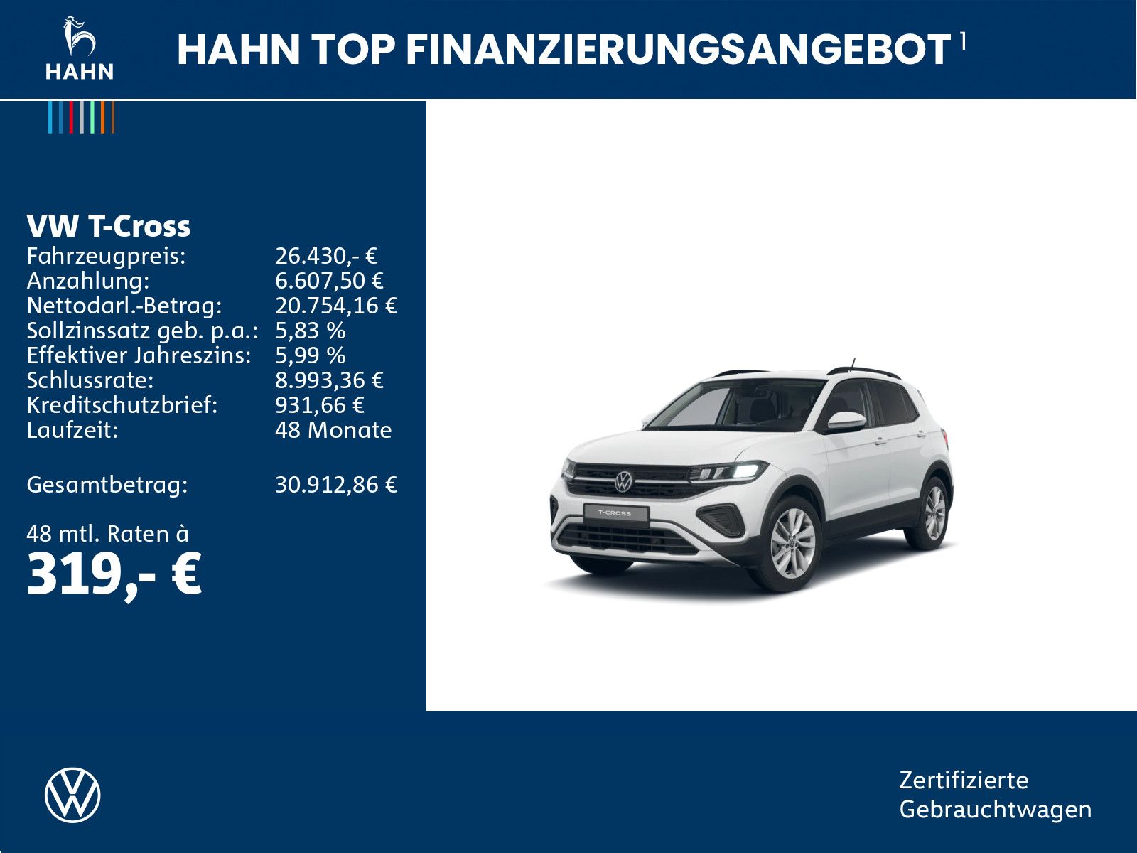 Volkswagen T-Cross 1.5TSI DSG Life AHK LED Navi ACC Cam SHZ foto 2