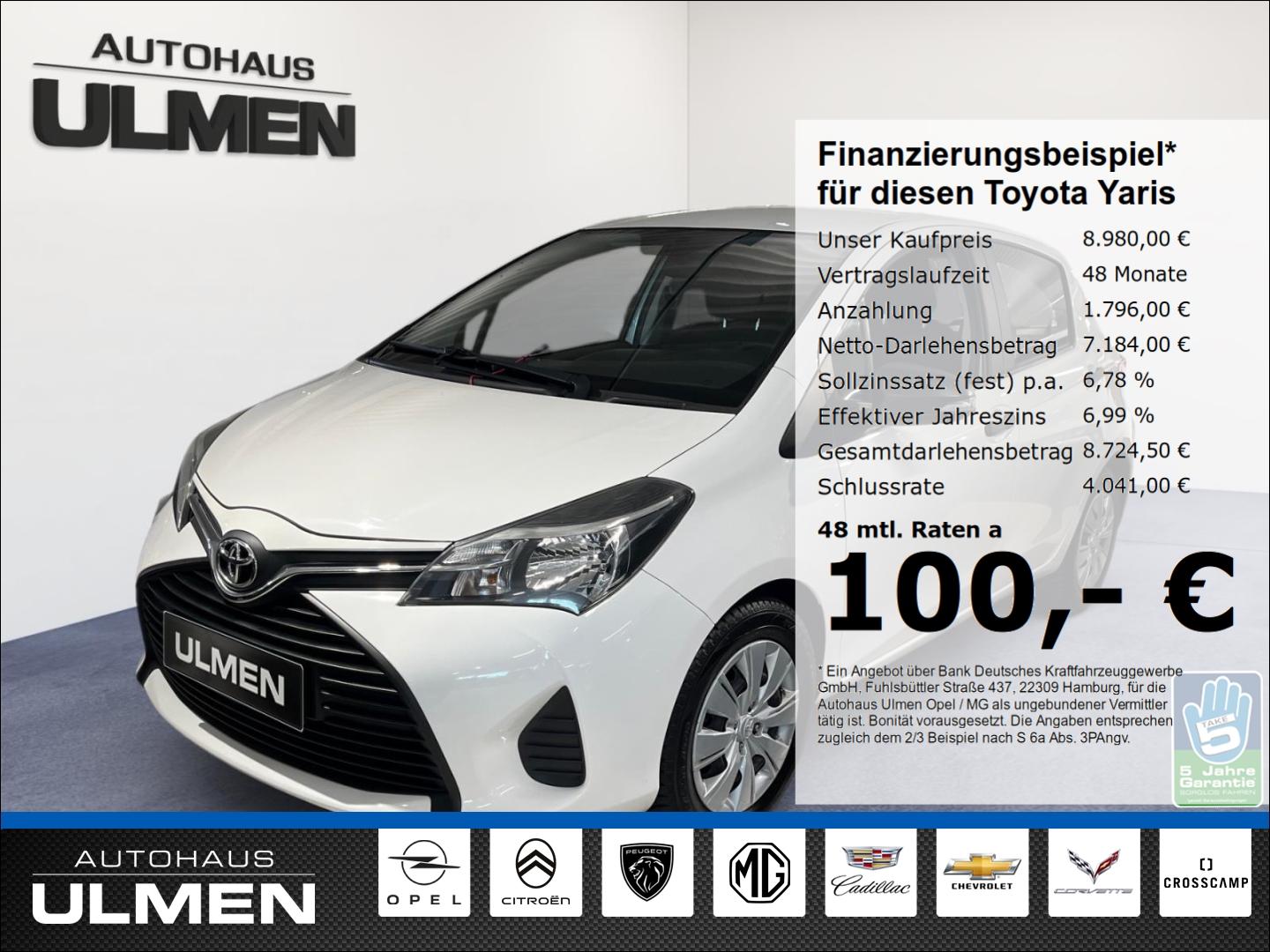 Toyota Yaris Klimaanlage Allwetterräder Radio USB+CD-Pl
