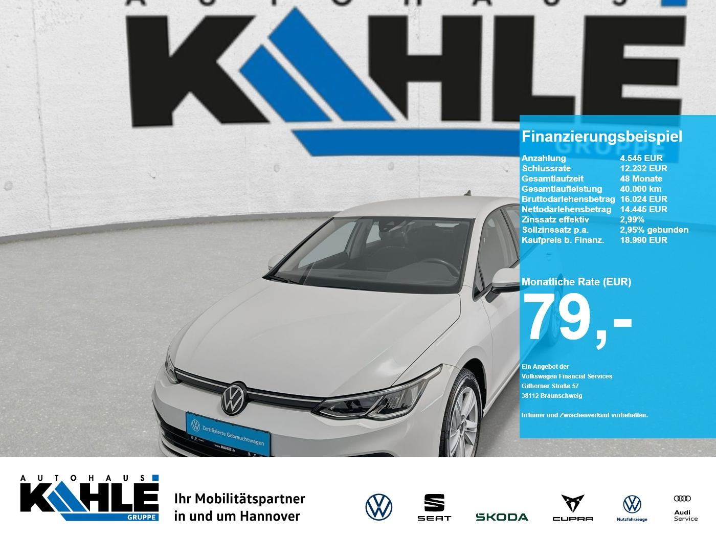 Volkswagen Golf 1.5 TSI RFK EPH v.+h. Lane Assist DAB+ RFK