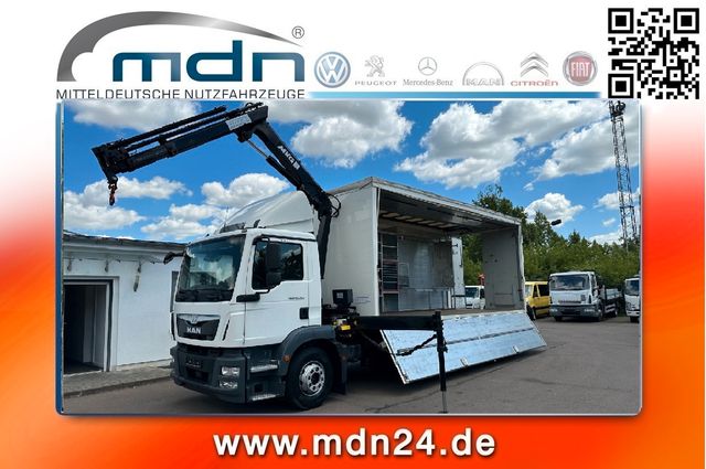 MAN TGM 15.250 Koffer KRAN 14m FUNK EDSCHA