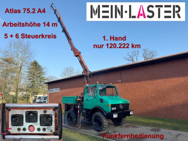 Unimog U 1200 Atlas 75.2 14 m Funk FB  *1. Hand