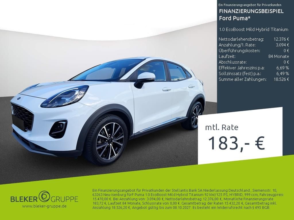 Ford Puma 1.0 EcoBoost Mild Hybrid Titanium