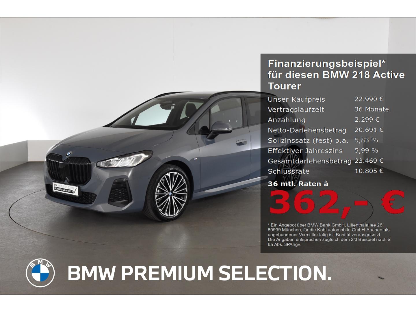 BMW 218 Active Tourer i M Sport Anhängerkupplung Rüc
