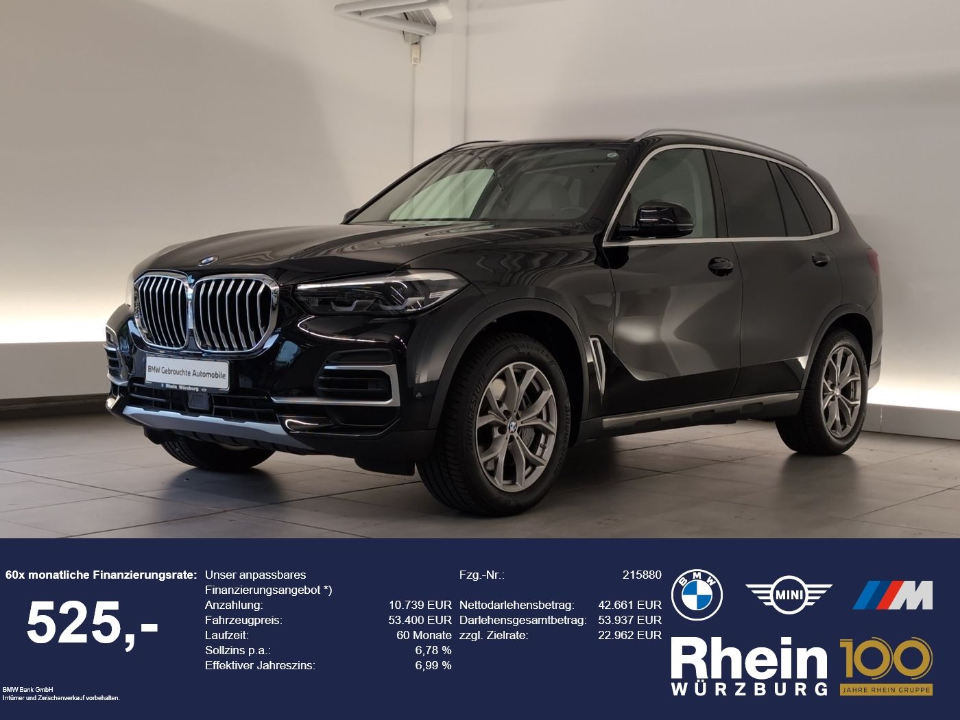 BMW X5 xDrive40d xLine Navi/LED/AHK/RFK/SHZv+h/HuD N