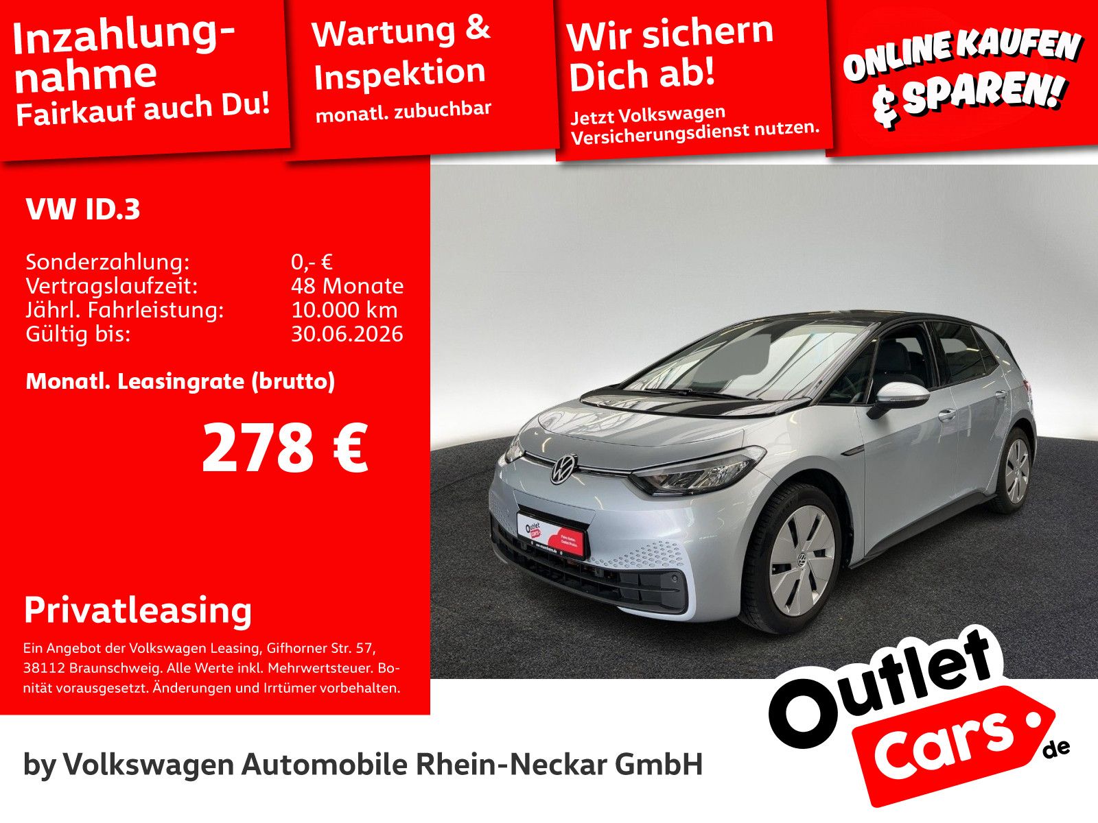 Volkswagen ID.3 Pro Performance LED Navi Klima uvm