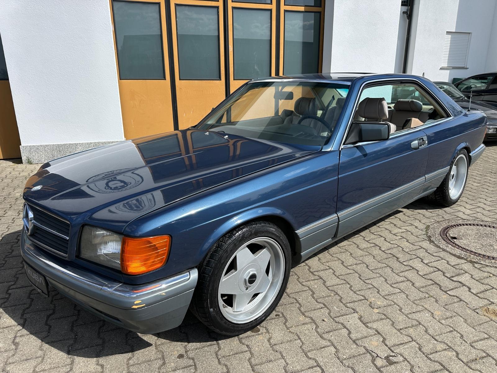 Mercedes-Benz 500SEC C126 Nautikblau/H-Kennz/Borbet