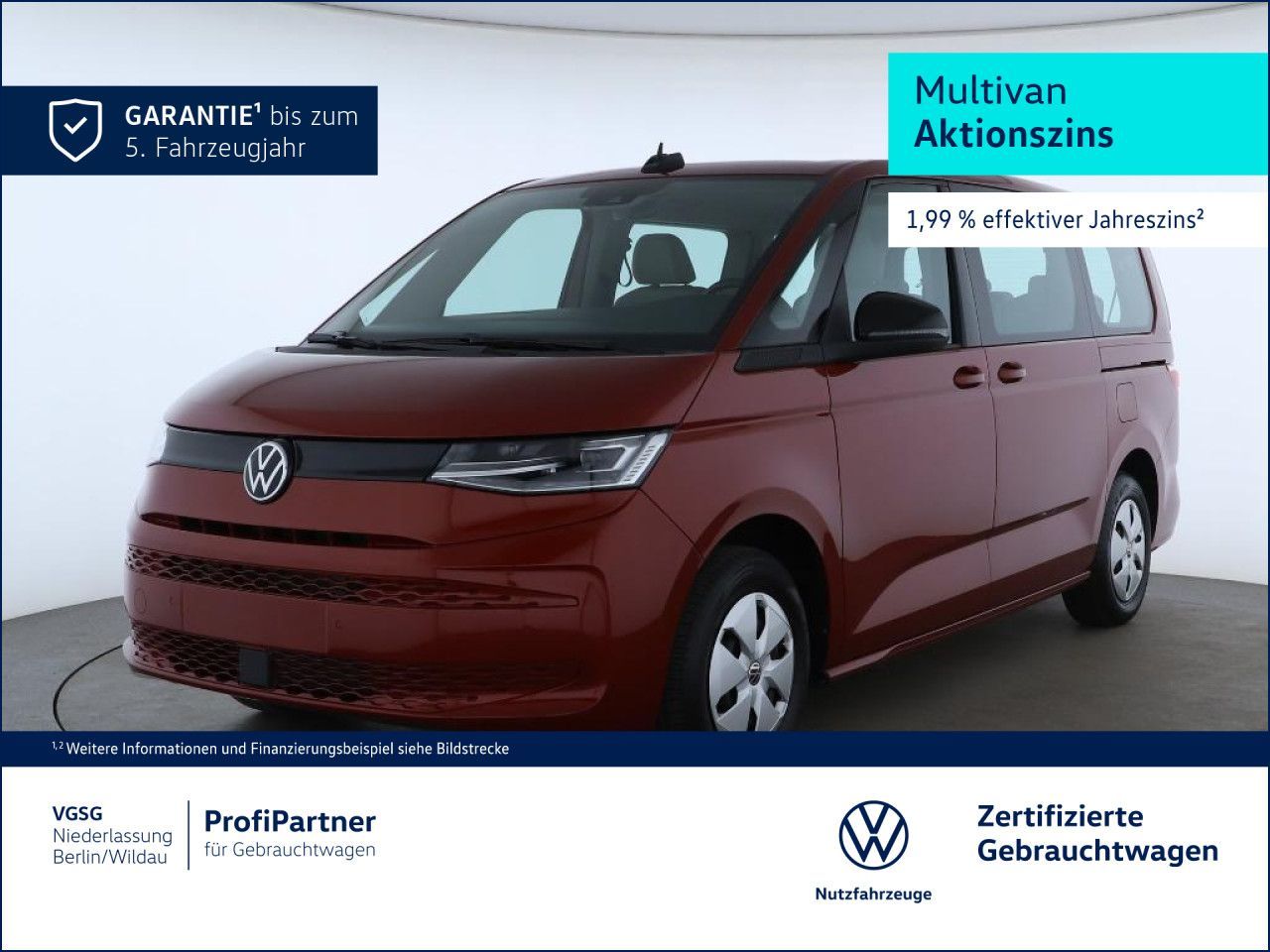 Volkswagen Multivan Lang 5-Sitzer AHK DWA IQ.Light Navi LED