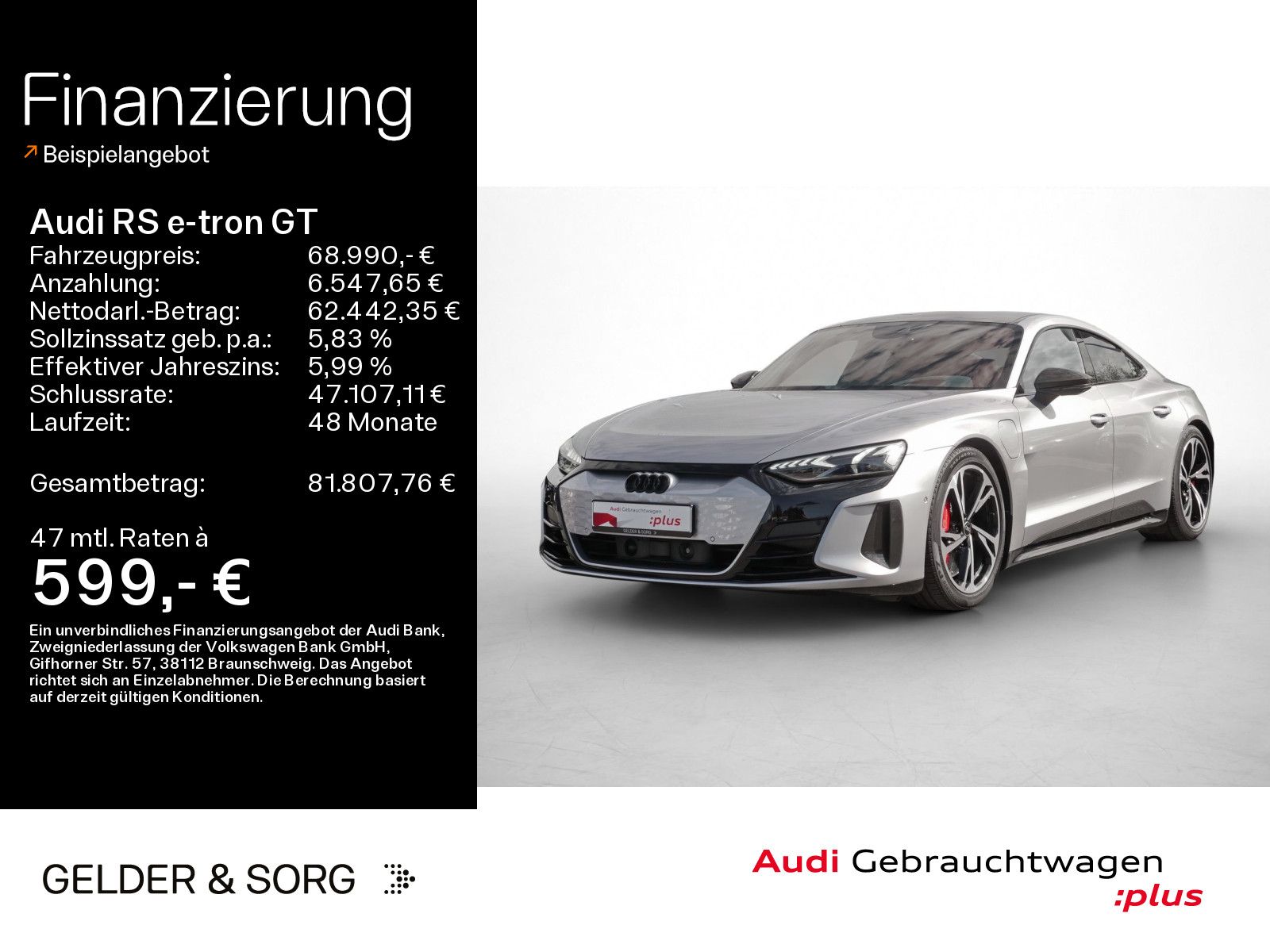 Audi RS e-tron GT quattro 440 kW 464km/WLTP*Air*Pano*