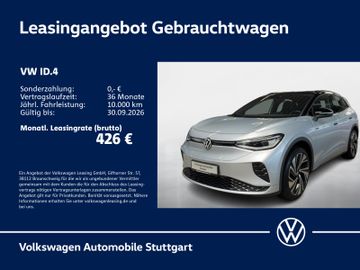 Volkswagen Leasingangebot: Volkswagen ID.4 GTX Navi Kamera Stdhzg ACC LED SHZ