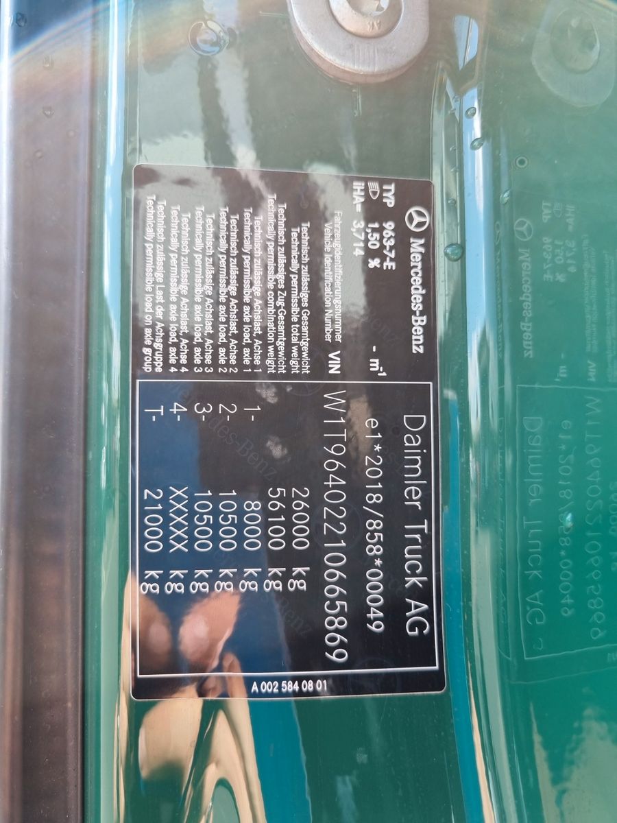 Fahrzeugabbildung Mercedes-Benz Arocs 2651L 6x4 Palfinger-EPSILON Y Crane M12Z91