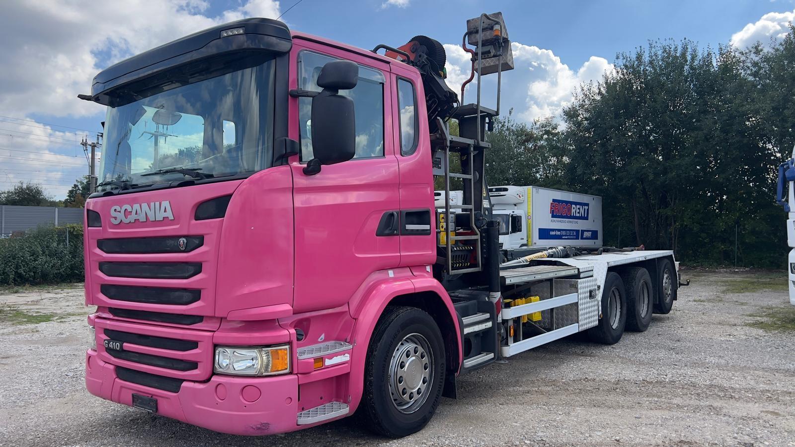 Scania G 410 8x4 Euro6 - Abroller mit PK 18002 Kran