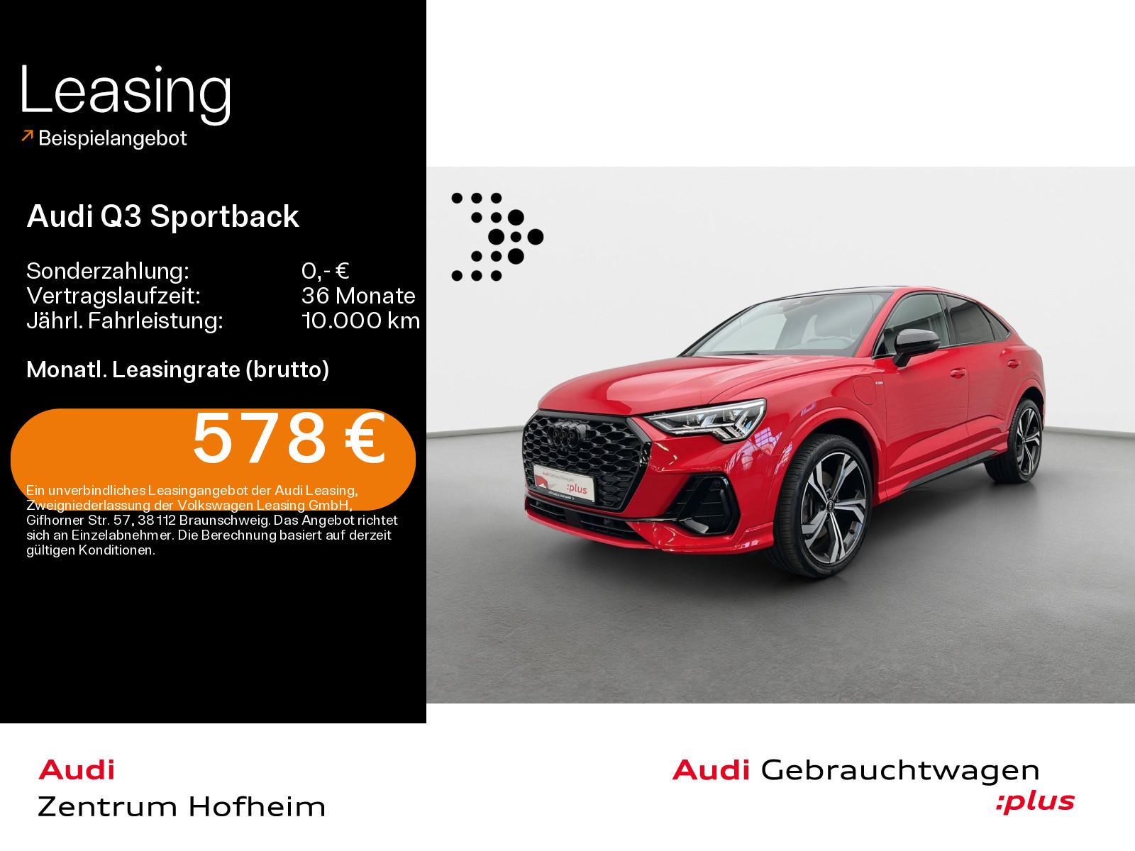 Audi Q3 Sportback 45 TFSIe S line*PANO*MATRIX*360*B&O