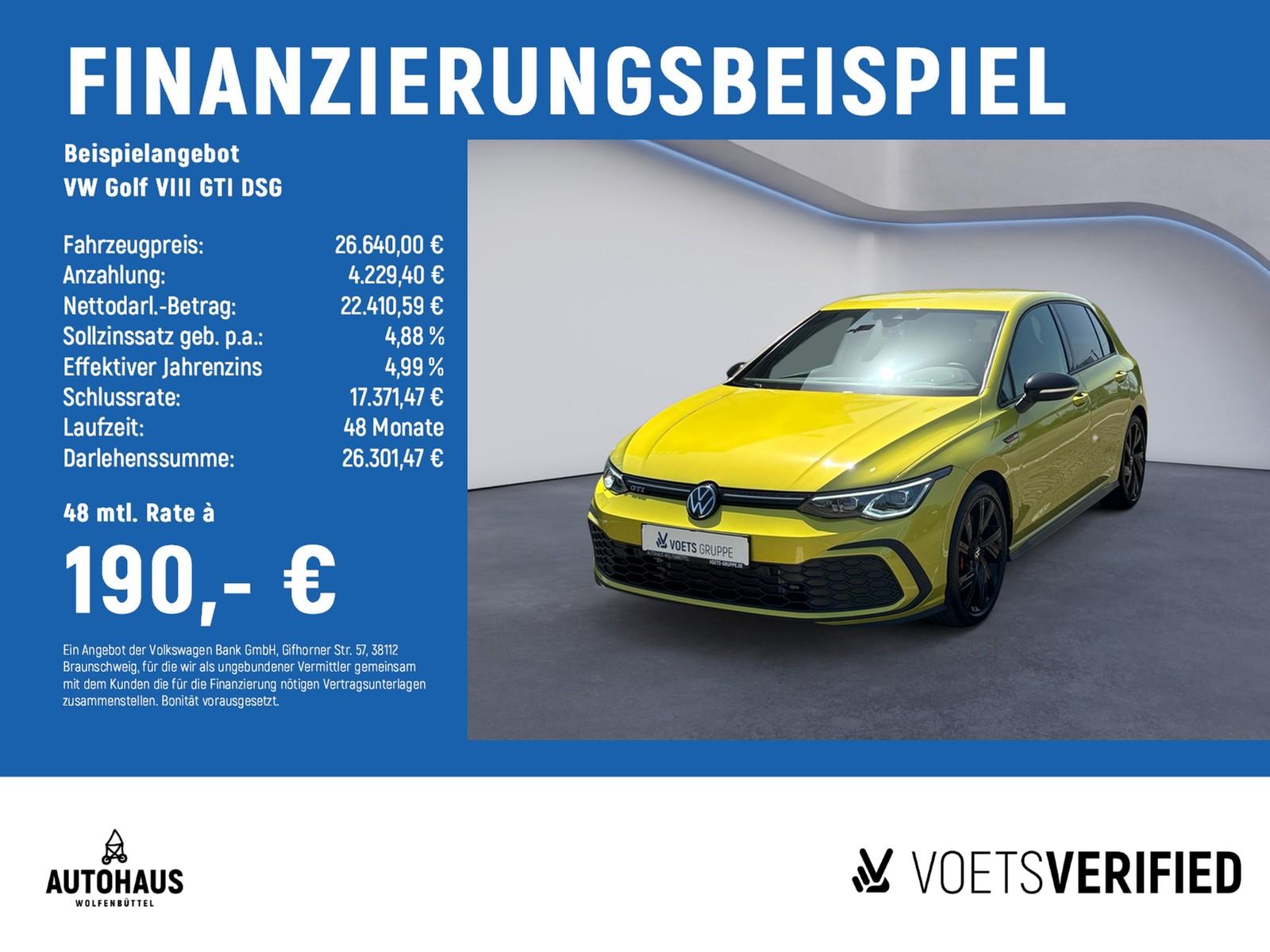 Volkswagen Golf VIII GTI DSG LED+18"+ App-Connect
