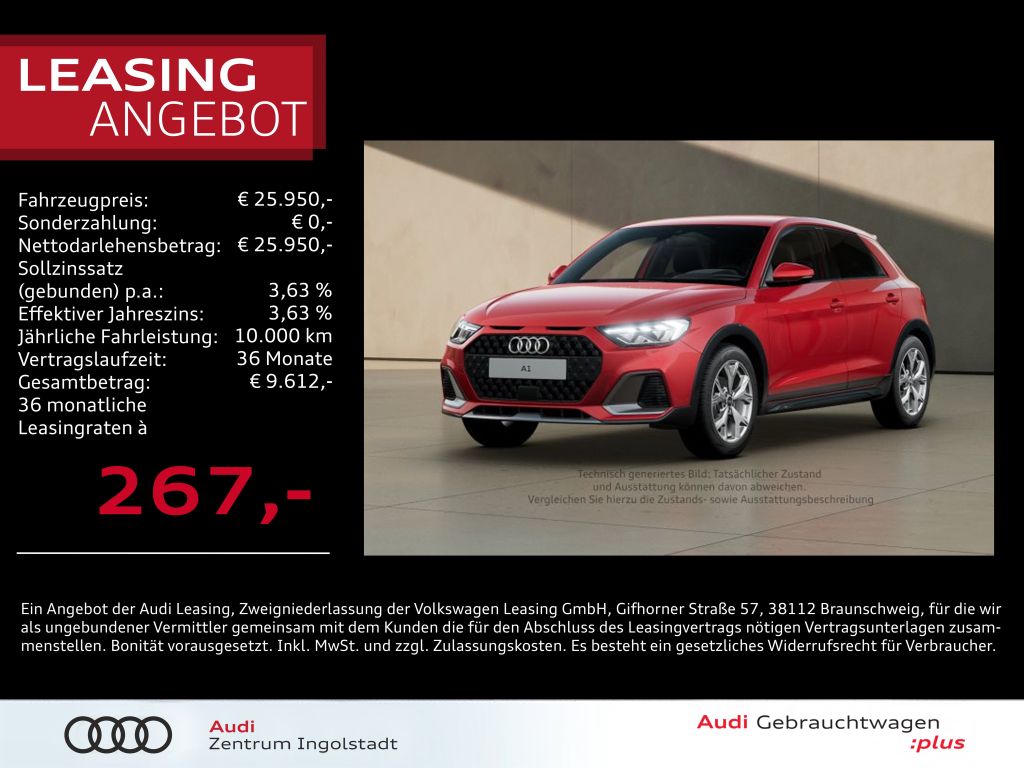 Audi A1 allstreet 30 TFSI S line LED ACC NAVI virtual