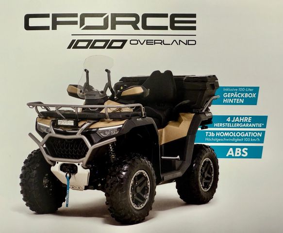 CFMOTO CFORCE 1000 Overland PRO, ABS, Hohe Scheibe