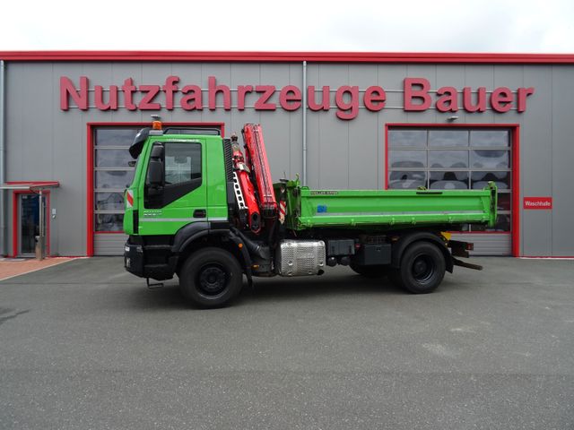 Iveco TRAKKER 360/ Dreiseitenkipper-Meiller-Kran-Fassi