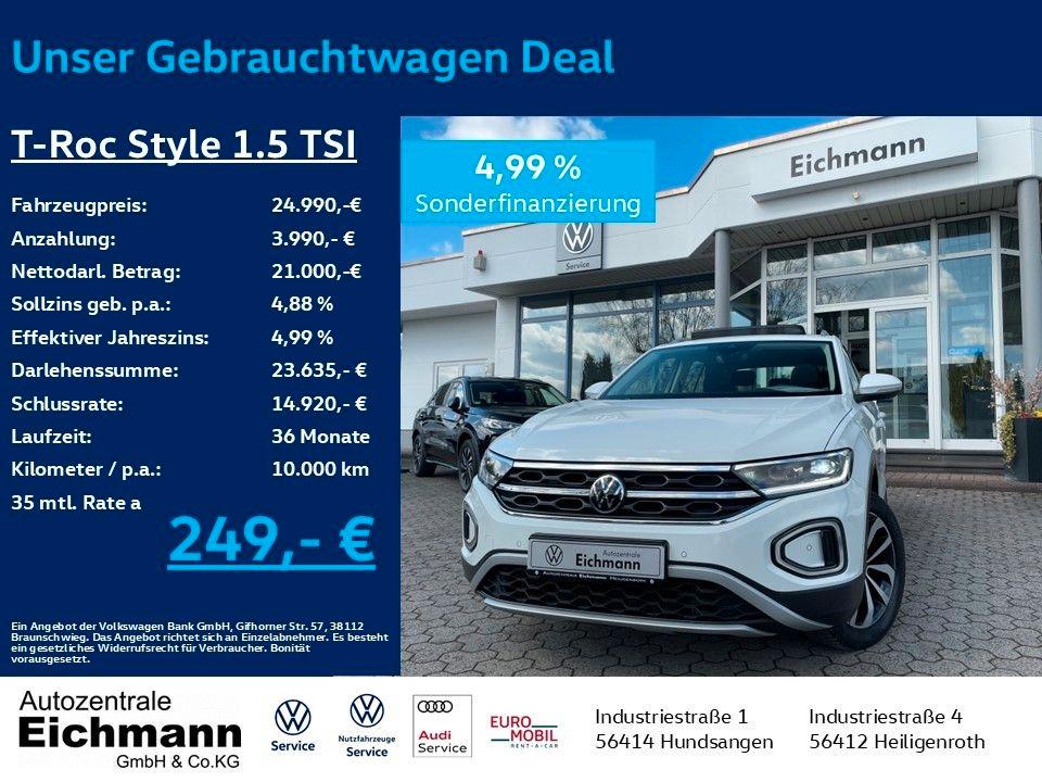 Volkswagen T-Roc Style 1.5 TSI+DSG+LEDPlus+NAVI+PANO+ACC+RF