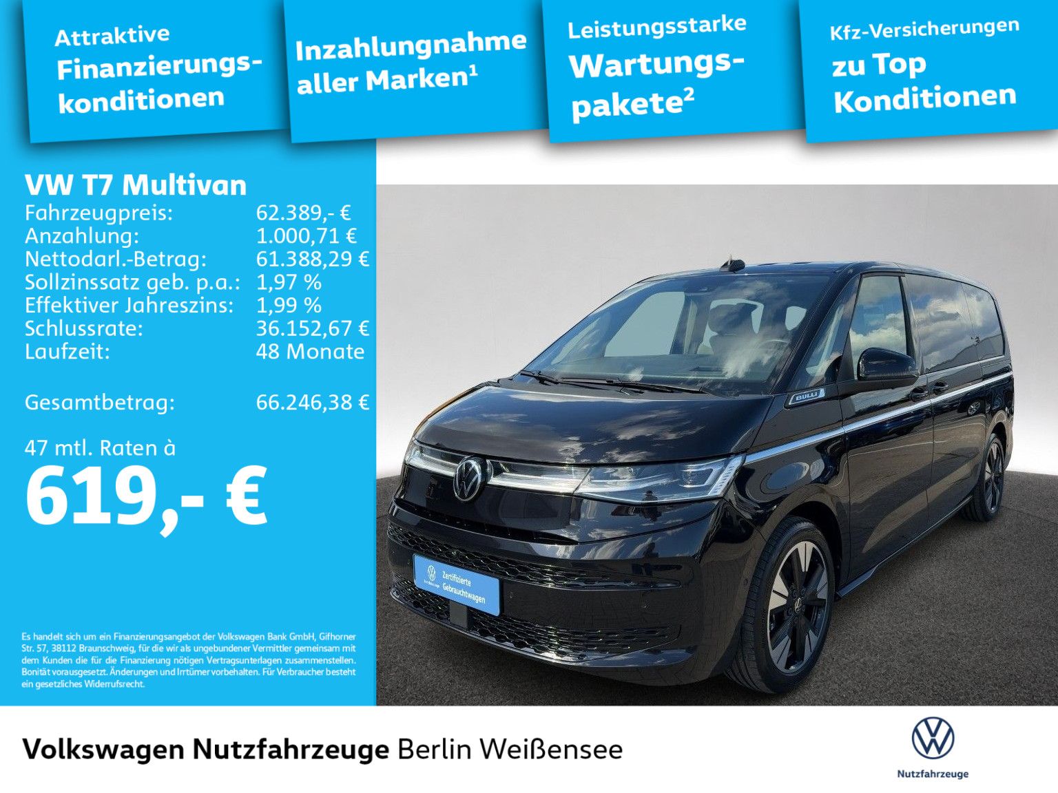 Volkswagen T7 Multivan 1.5 TSI eHybrid Style lang 4M*DCC*HU imagem 3