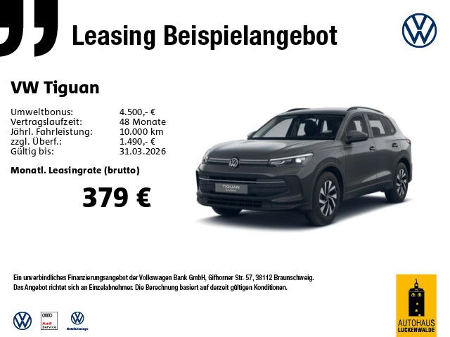 Vorschaubild: VW Tiguan 1.5 TSI eHybrid 150 kW Life (Fahrzeug-Nr. AA9Q5C7CBK)