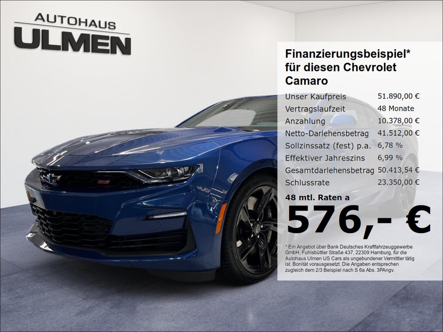 Chevrolet Camaro 6.2 V8 SS Klappenauspuff Bose HUD