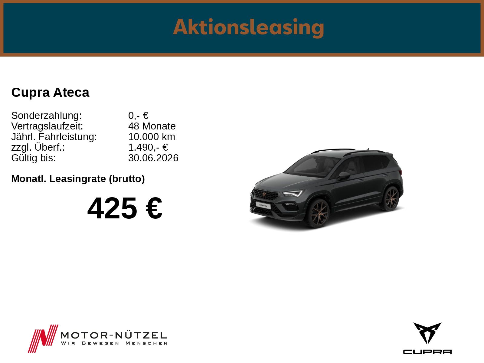 Cupra Ateca 2.0 TSI  Allrad 7-Gang DSG