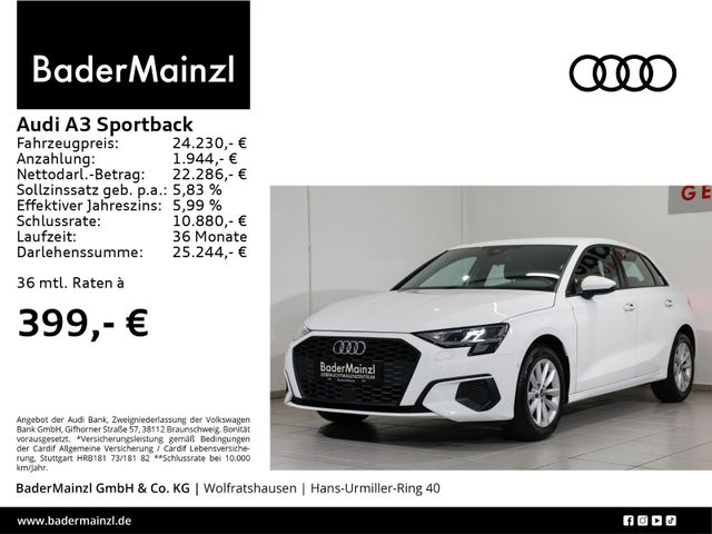 Audi A3 Sportback 30 TDI S tronic PDC Virtual