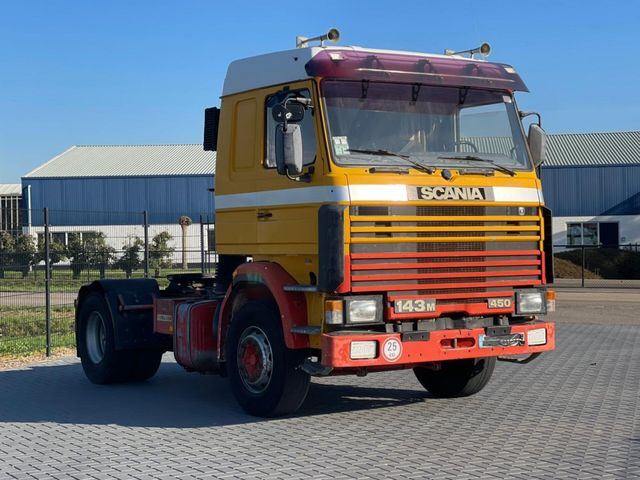 Scania 143.450 V8, ORIGINAL, HYDRAULICS, STEEL/AIR, MAN