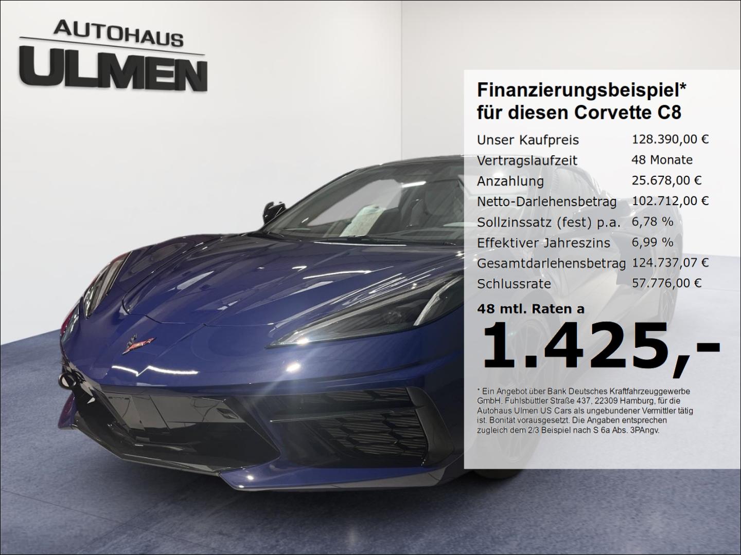 Corvette C8 Stingray Cabriolet 3LT 2026 Vollausstattung