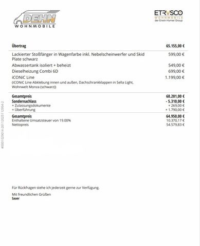 Etrusco CV 600 DB 6.310,00 € Sondernachlass!