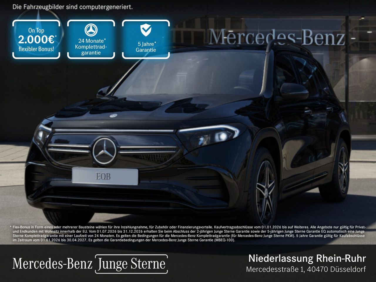 Mercedes-Benz EQB 300 4M AMG Night AdvSound Memo Keyless Distr