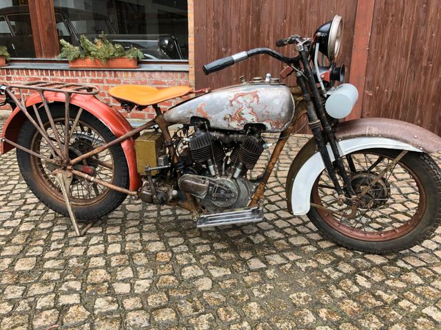 Harley-Davidson JD 1928 1200cc mit Dokumenten