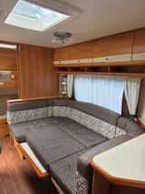 Hobby 560 KMFe - Etagenbetten - Mittelsitzgruppe - Wohnwagen mit Etagenbett