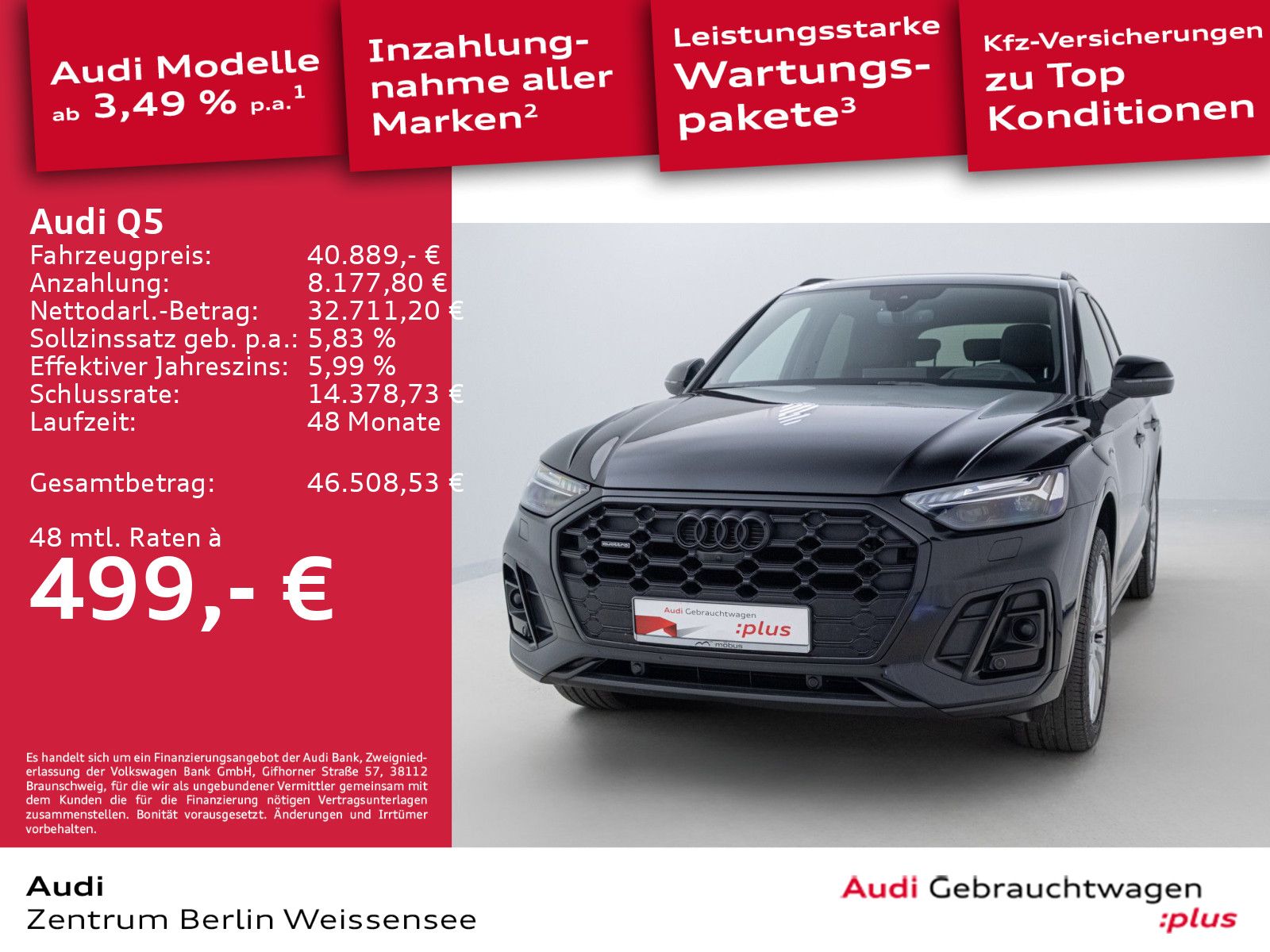 Audi Q5 40 TDI S-TRO*QUA*S-LINE*AHK*HUD*MATRIX*STHZG* imagem 2