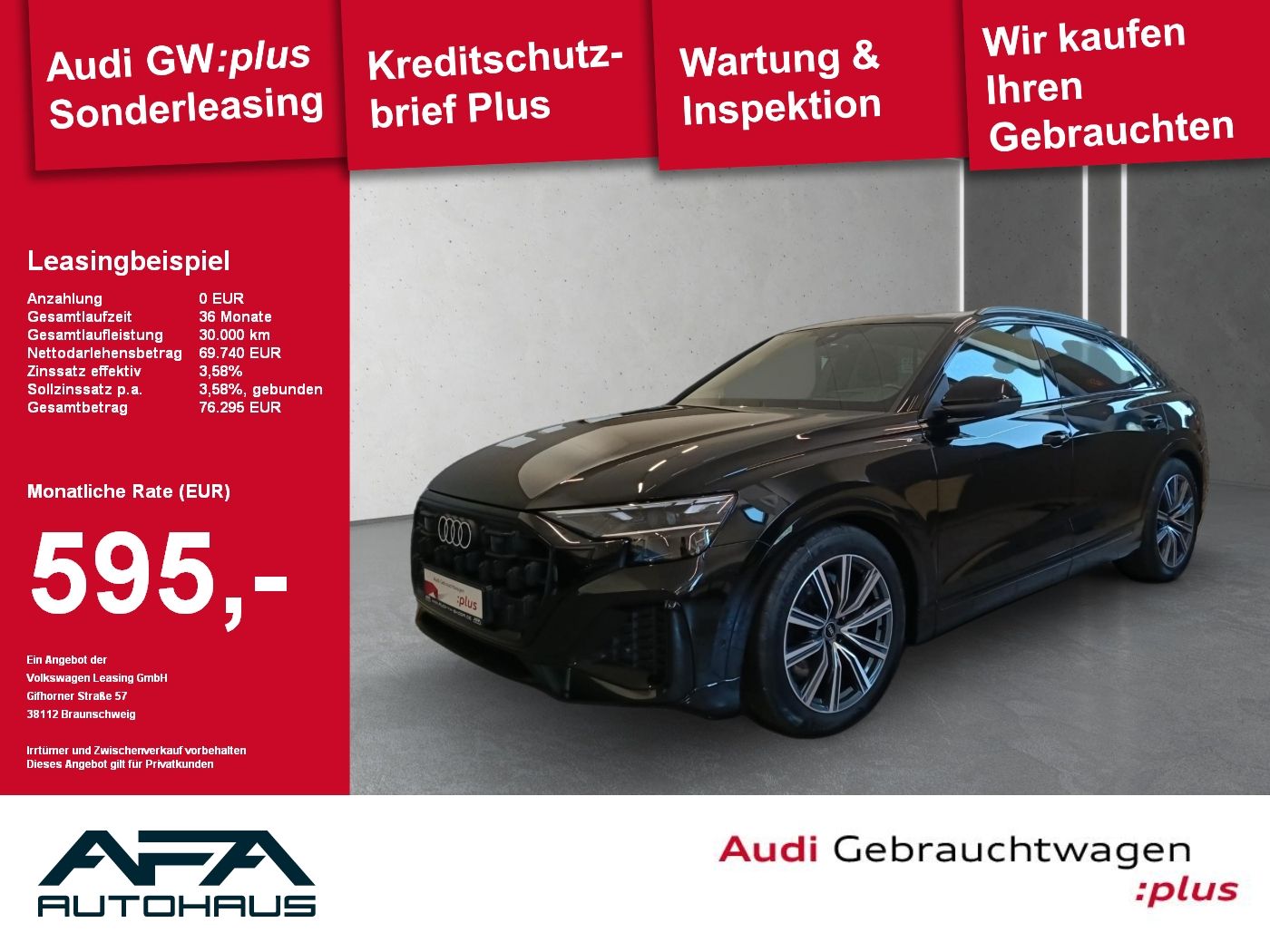 Audi Q8 45 TDI quattro tiptr. Luft*AHK*Matrix*Leder